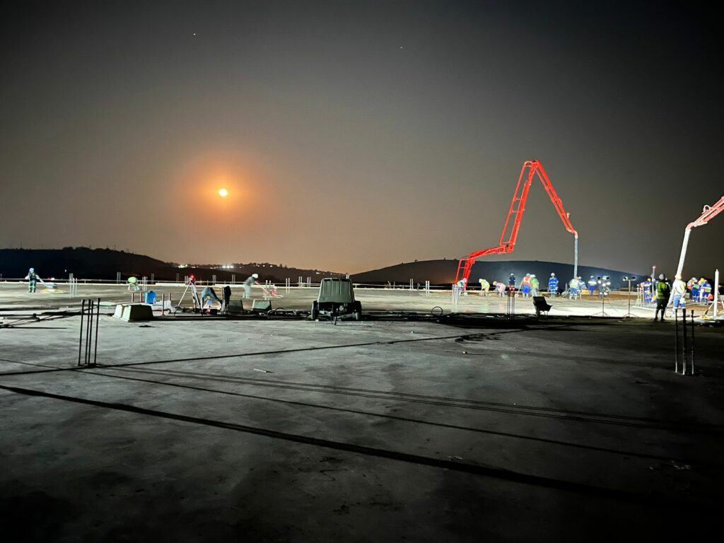 First 2 Concrete Slabs For Westown