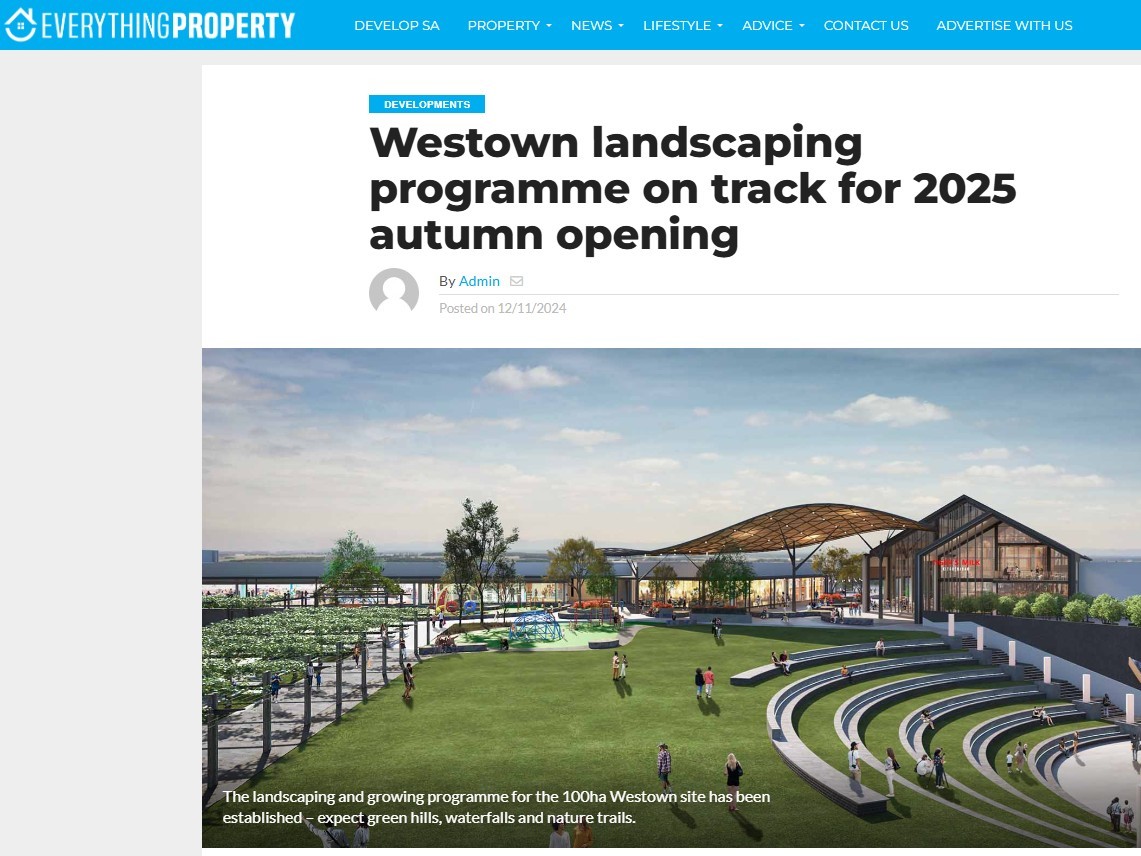 Landscaping On Track For 2025 Opening